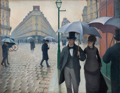 Gustave Caillebotte, Rainy Day Paris 1877 Art Institute of Chicago, Chicago, IL
